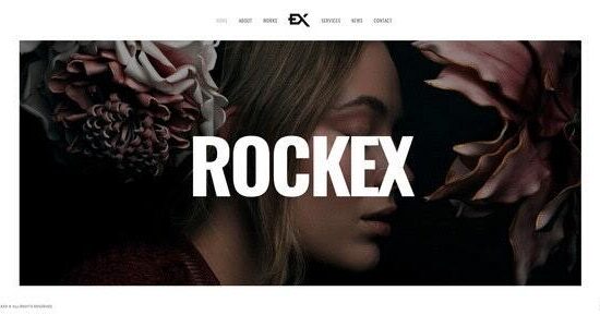 Rockex - Chủ đề WordPress danh mục đầu tư một trang