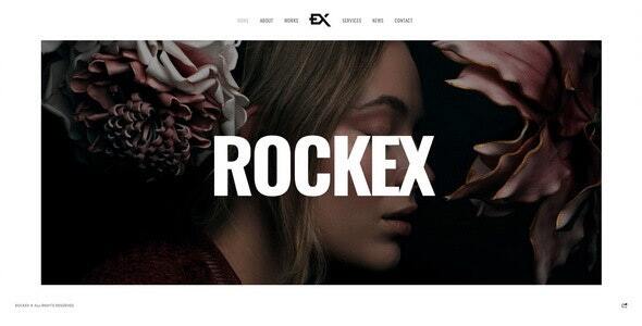 Rockex - Chủ đề WordPress danh mục đầu tư một trang