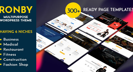 Ronby | 6 Theme WordPress đa mục đích dành cho doanh nghiệp thích hợp