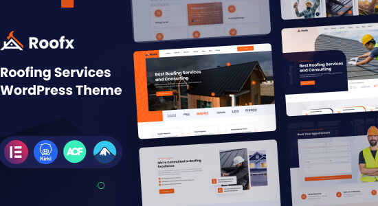 Roofx - Dịch vụ lợp mái WordPress Theme