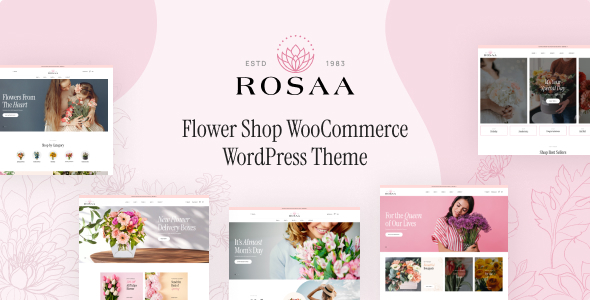 Rosaa - Chủ đề WordPress cửa hàng hoa