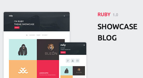 Ruby - Chủ đề WordPress dành cho danh mục đầu tư và blog