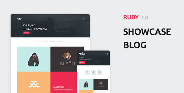 Ruby - Chủ đề WordPress dành cho danh mục đầu tư và blog