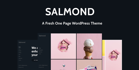 Salmond - Một chủ đề WordPress một trang mới