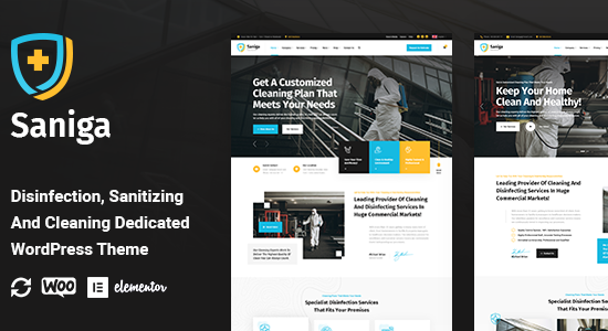 Saniga - Chủ đề WordPress Khử trùng & Vệ sinh