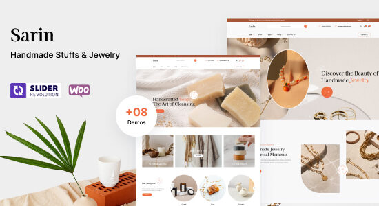 Sarin – Chủ đề WordPress về đồ thủ công và trang sức WooC Commerce