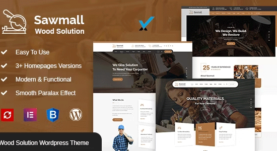 Sawmall - Chủ đề WordPress dành cho thợ mộc và thợ thủ công