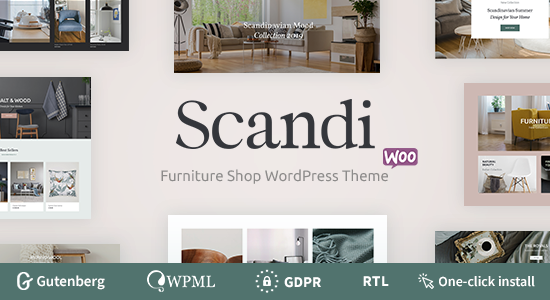 Scandi - Cửa hàng nội thất và Cửa hàng trang trí nội thất Chủ đề WooC Commerce