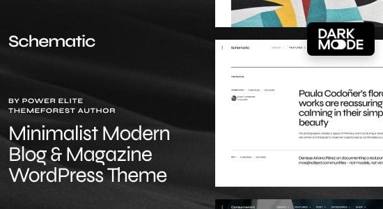 Schematic - Minimalist Blog & Magazine WordPress Theme