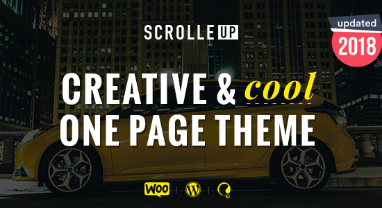 ScrolleUP - Chủ đề WordPress một trang sáng tạo