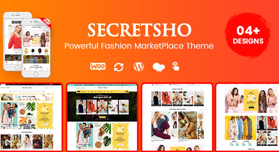 SecretSho - Chủ đề Cửa hàng thời trang WordPress WooC Commerce MarketPlace (Bao gồm bố cục trên thiết bị di động)