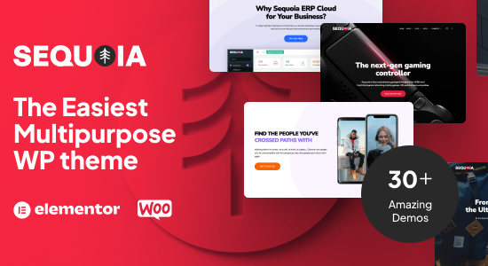 Sequoia | Chủ đề WordPress của trang đích Elementor