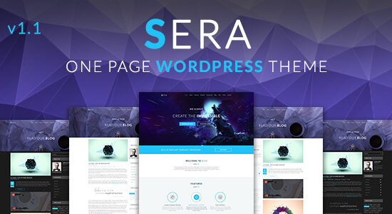 Sera - Chủ đề WordPress đa năng OnePage