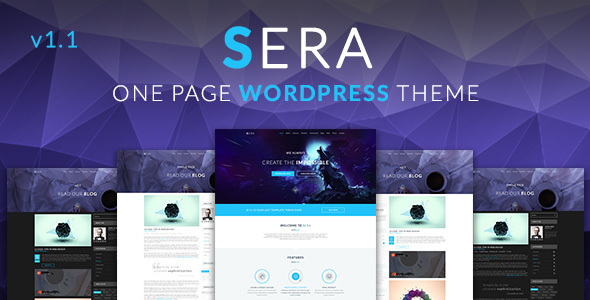 Sera - Chủ đề WordPress đa năng OnePage