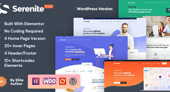 Serenite - Chủ đề WordPress khởi nghiệp & SaaS