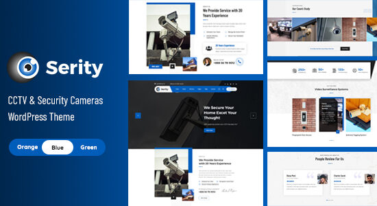 Serity - Chủ đề WordPress về camera an ninh và camera quan sát