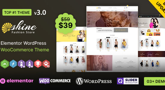 Shine - Chủ đề đáp ứng WooC Commerce