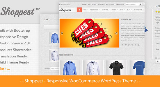 Shoppest - Chủ đề WordPress WooC Commerce đáp ứng