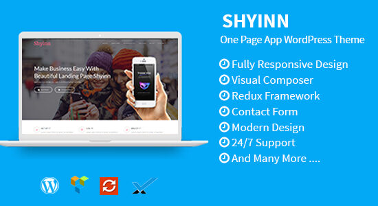 Shyinn - Chủ đề WordPress ứng dụng một trang