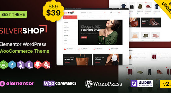 Silver Shop WP - Chủ đề WooC Commerce đa năng