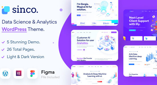 Sinco - Chủ đề WordPress về khoa học dữ liệu