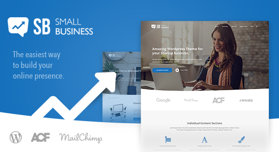 Small Business CD - Modern Blog & Website WordPress Theme for Start Up ideas