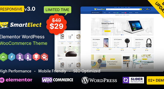 SmartElect WP - Chủ đề WooC Commerce Elementor