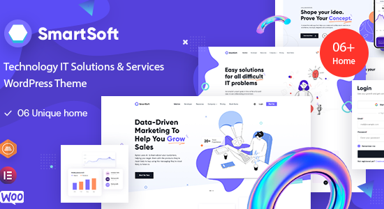 SmartSoft - Công nghệ Giải pháp & Dịch vụ CNTT Theme WordPress