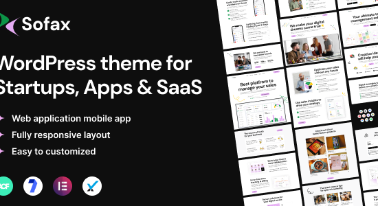 Sofax - Phần mềm & Chủ đề khởi nghiệp WordPress