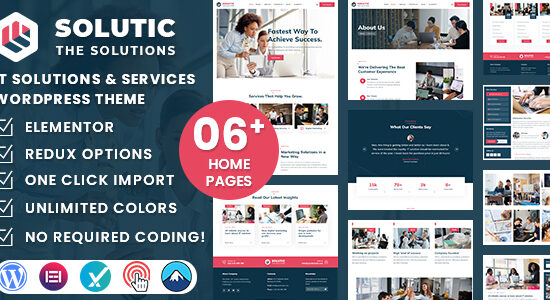 Solutic - Giải pháp và dịch vụ CNTT Theme WordPress