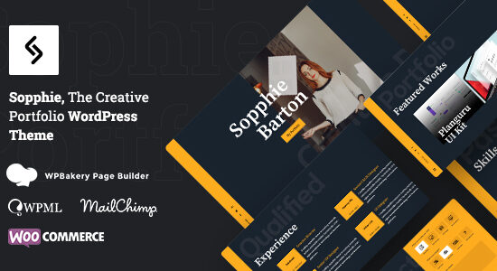 Sophie - Chủ đề WordPress cá nhân đáp ứng sáng tạo