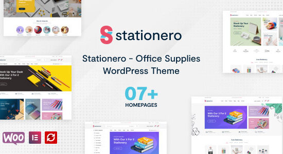 Stationero - Chủ đề WordPress văn phòng phẩm WooC Commerce