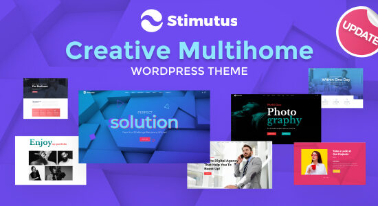 Stimutus - Chủ đề WordPress dựa trên Multihome Elementor sáng tạo