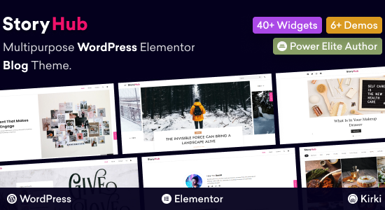 StoryHub - Chủ đề blog WordPress Elementor đa năng