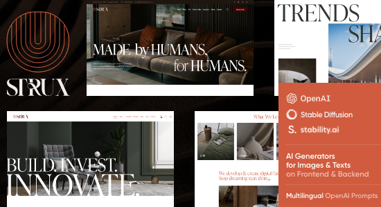 Strux - Chủ đề WordPress về Kiến trúc & Thiết kế