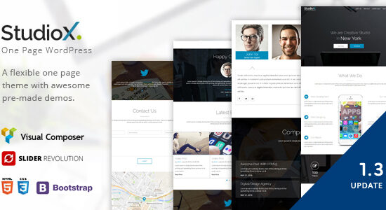 StudioX - WordPress một trang