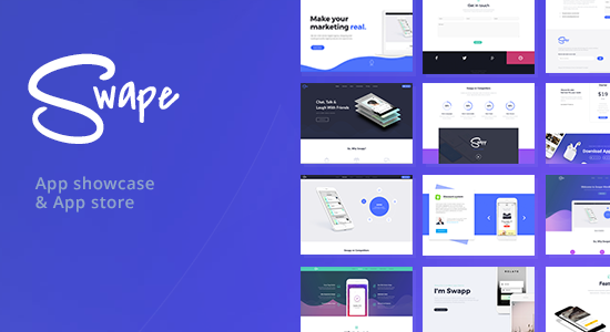 Swape - Trưng bày ứng dụng & Chủ đề WordPress của App Store