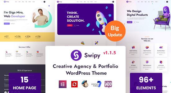 Swipy - Chủ đề WordPress của Cơ quan Sáng tạo