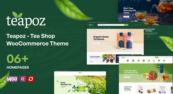 Teapoz - Chủ đề WooC Commerce của Tea Shop