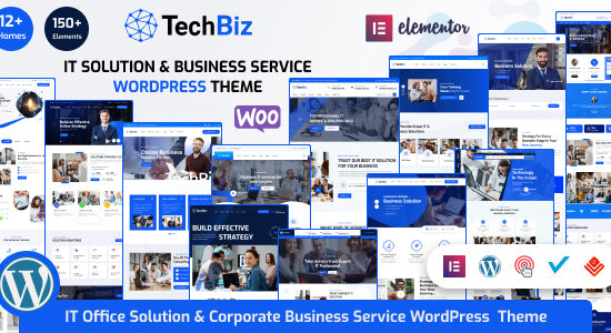 Techbiz - Giải pháp CNTT & Dịch vụ tư vấn kinh doanh Theme WordPress