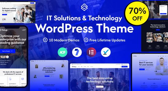 Tekup - Theme WordPress Dịch vụ Công nghệ & Giải pháp CNTT