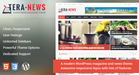 TeraNews - Chủ đề tạp chí WordPress đáp ứng