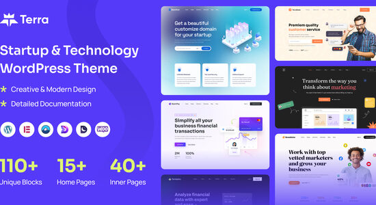 Terra - Chủ đề WordPress khởi nghiệp & công nghệ