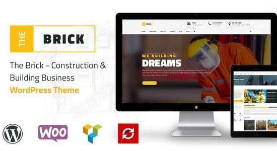 The Brick - Chủ đề WordPress kinh doanh xây dựng & xây dựng