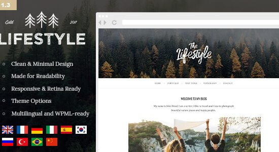 The Lifestyle - Chủ đề blog WordPress đơn giản và cổ điển