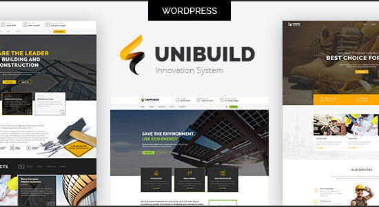 Theme WordPress Nhà Máy, Công Nghiệp, Xây Dựng - Unibuild