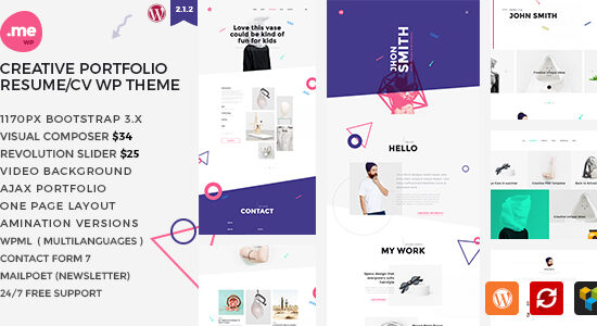 Tôi - Creative Portfolio & Resume / CV WordPress Theme