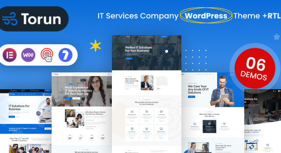 Torun - Chủ đề WordPress của Công ty Dịch vụ CNTT + RTL