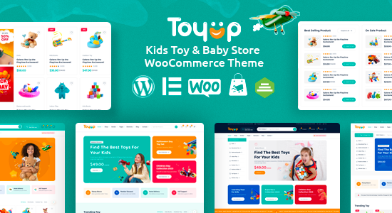 Toyup - Chủ đề WordPress của Cửa hàng đồ chơi trẻ em WooC Commerce