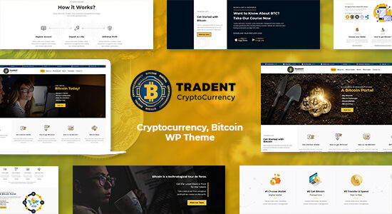 Tradent - Cryptocurrency, Bitcoin WordPress Theme